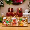 Artistic Wood Gingerbreads Man Ornament Delicate Wood Gingerbreads Man Hanging Ornament Charm For Family Holiday Fun
