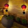 Solar Powered Hot Air Balloon Lantern with Flickering Flame LED Light Outdoor Solar Hot Air Balloon Lights for Yard Patio Decor
