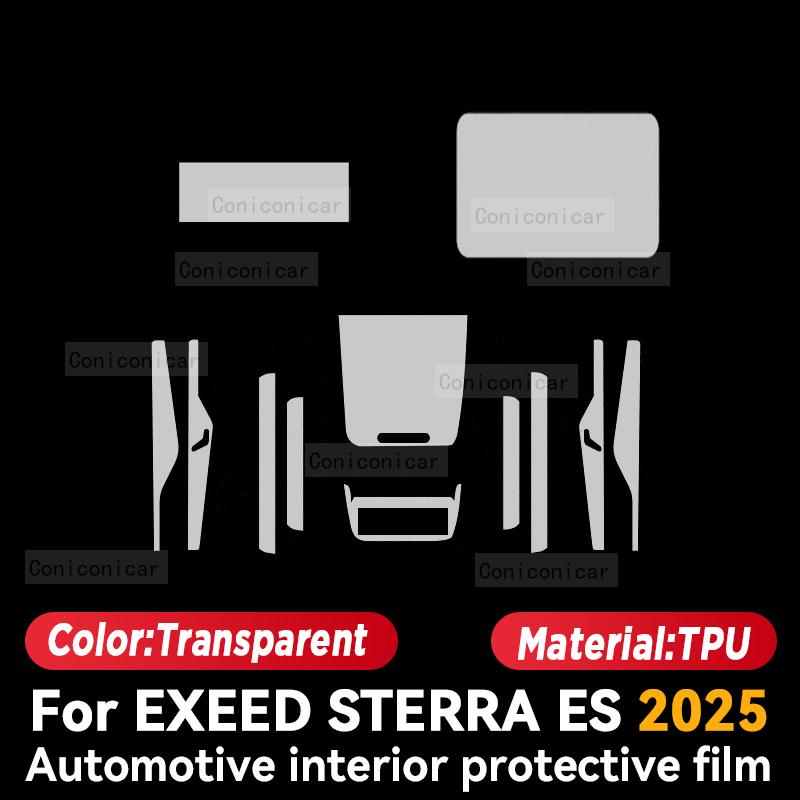 For EXEED STERRA ES 2025 Car Interior Center Console Instrument Dashboard Protective Film Anti-scratch Sticker Accessories