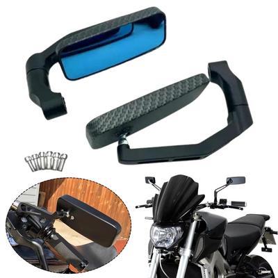 Oglinzi retrovizoare universale pentru motocicletă, rotative la 360 de grade și cu șurub cu aripă de 8 mm, cu oglinzi reglabile cu filet lateral de 10 mm, Win I8c7