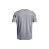 Under Armour Logo Print Breathable Crew Neck Short Sleeve T-Shirt Men Tops Gray 1379451-035