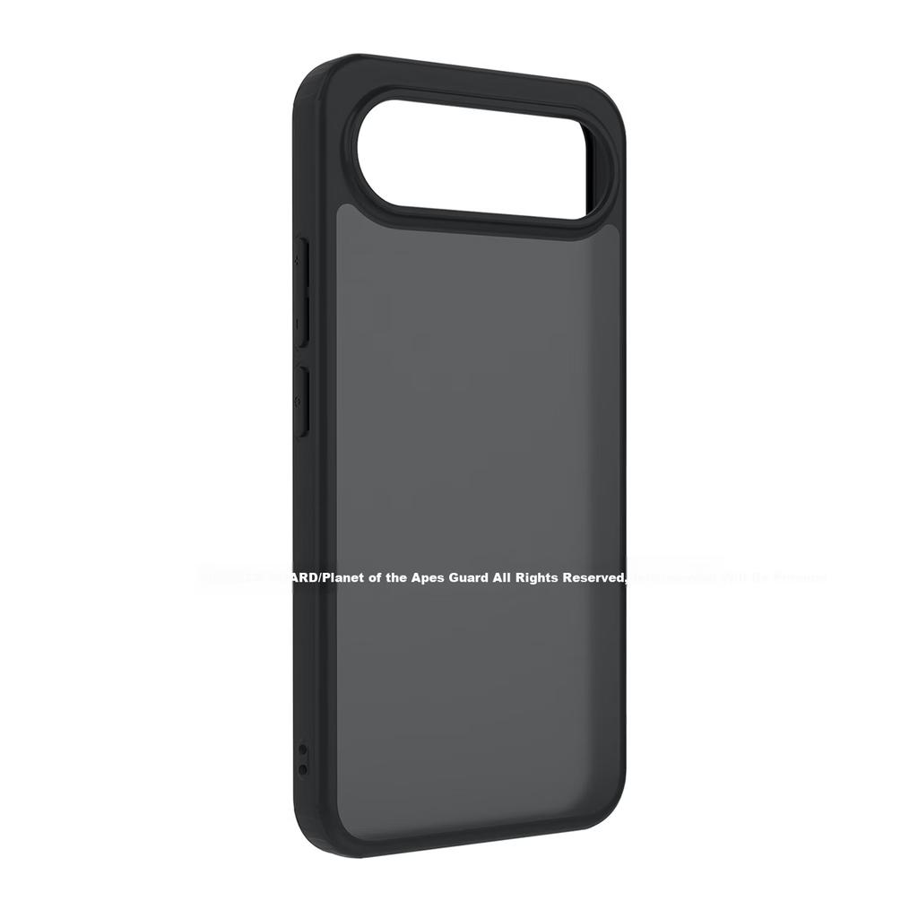 Xingqiu Guardian Matte Soft Edge Case for vivo S50 Pro Mini, Skin-Feel Protective Cover, Drop-Resistant, Simple Business Full-Body Black Shell
