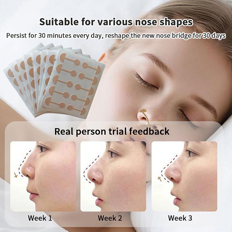 50/100 Patches Shrinking Nose Wing Stickers Cosplay Nose Shrink Nose Strips Shrink Thin Invisible Beauty Wings Narrow Nose