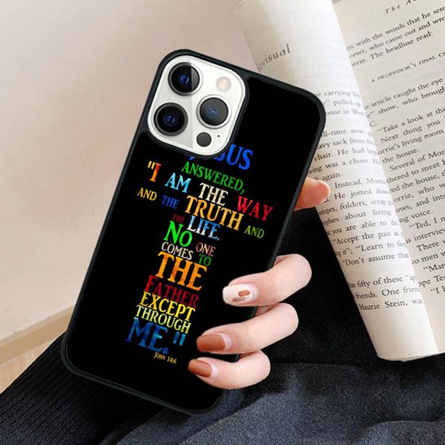 Christian Jesus The Cross Phone Case Back Cover for iPhone 17 Air 16 15 14 13 11 12 Pro Max Plus Fundas Coque