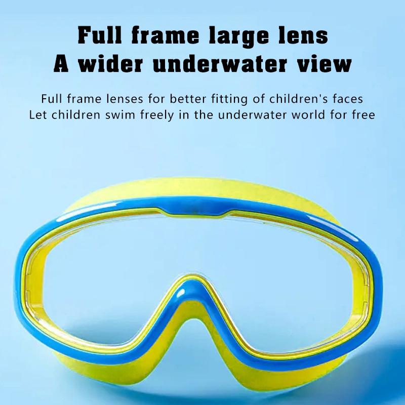 Child Kids Swimming Goggles Waterproof Anti-Fog Hd Girl Boy Large Frame Transparent Swimming Glasses Swimming Accessories