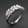 Huitan Exquisite Women Rings with Marquise CZ  Color Fashion Versatile Finger Accessories for Female Temperament Jewelry