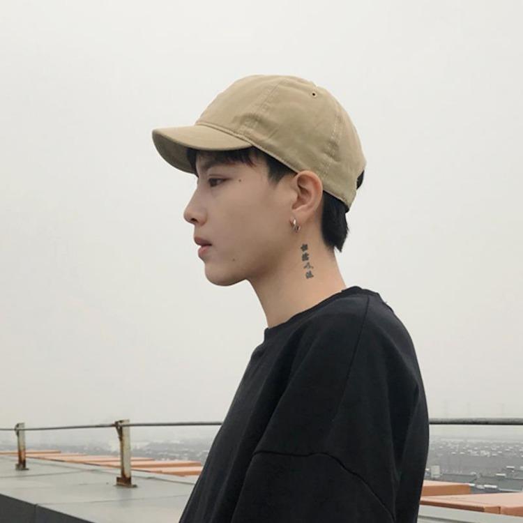 Retro Men's Solid Color Hat Couple Soft Top Comfortable Skin Friendly Baseball Cap Men's Duckbill Cap Men
