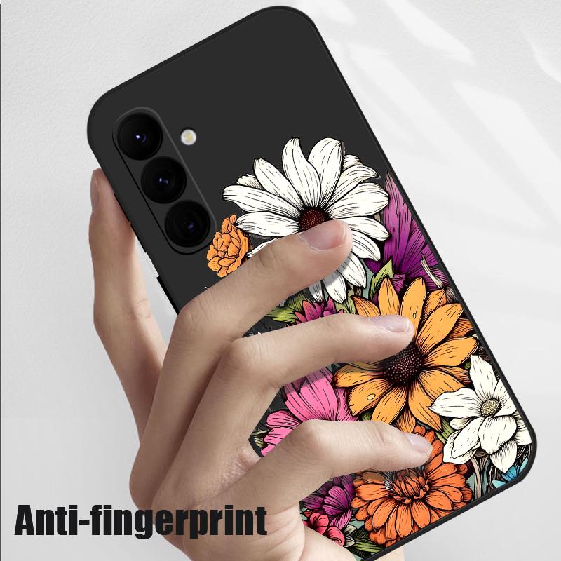 Custodia INS con Stampa Girasole Per Samsung S26 S25 Ultra S24 S23 S22 Plus S21 FE A15 A16 A17 A35 A36 A54 A55 A56 5G Cover Morbida in Silicone