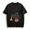 Summer Camp Mountain Lake Graphic Casual Tee Pure Cotton T-shirt