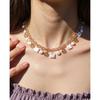 Modische Halskette Geometrische Anhänger Halskette Stilvolle Unregelmäßige Halskette Legierung Textur Geeignet für Modeliebhaber