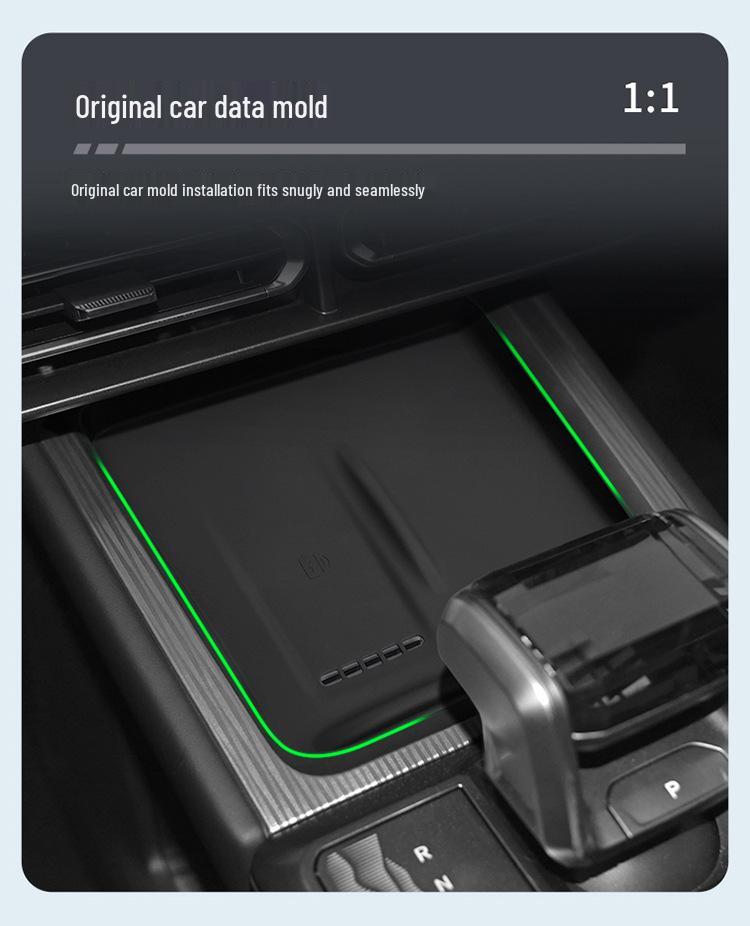 Jetour Shanhai T1 Wireless Charging Silicone Pad for 24-25 Models - Anti-slip Car Charger Mat