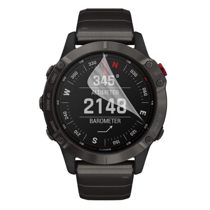 Protection écran pour Garmin Fenix 6X Pro [Pack 6] Film Plastique Protecteur Résistant Ultra Mince Phonillico