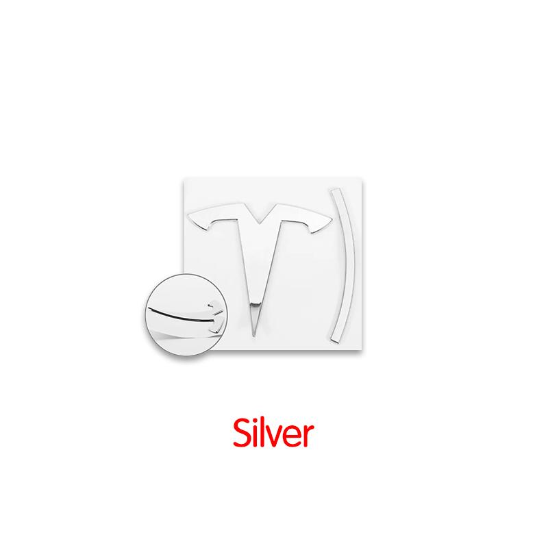 3D ABS Chrome Red Line Black Logo DUAL MOTOR Emblem Letters Car Styling Trunk Badge For Tesla 3 Y S X DUAL MOTOR Accessories