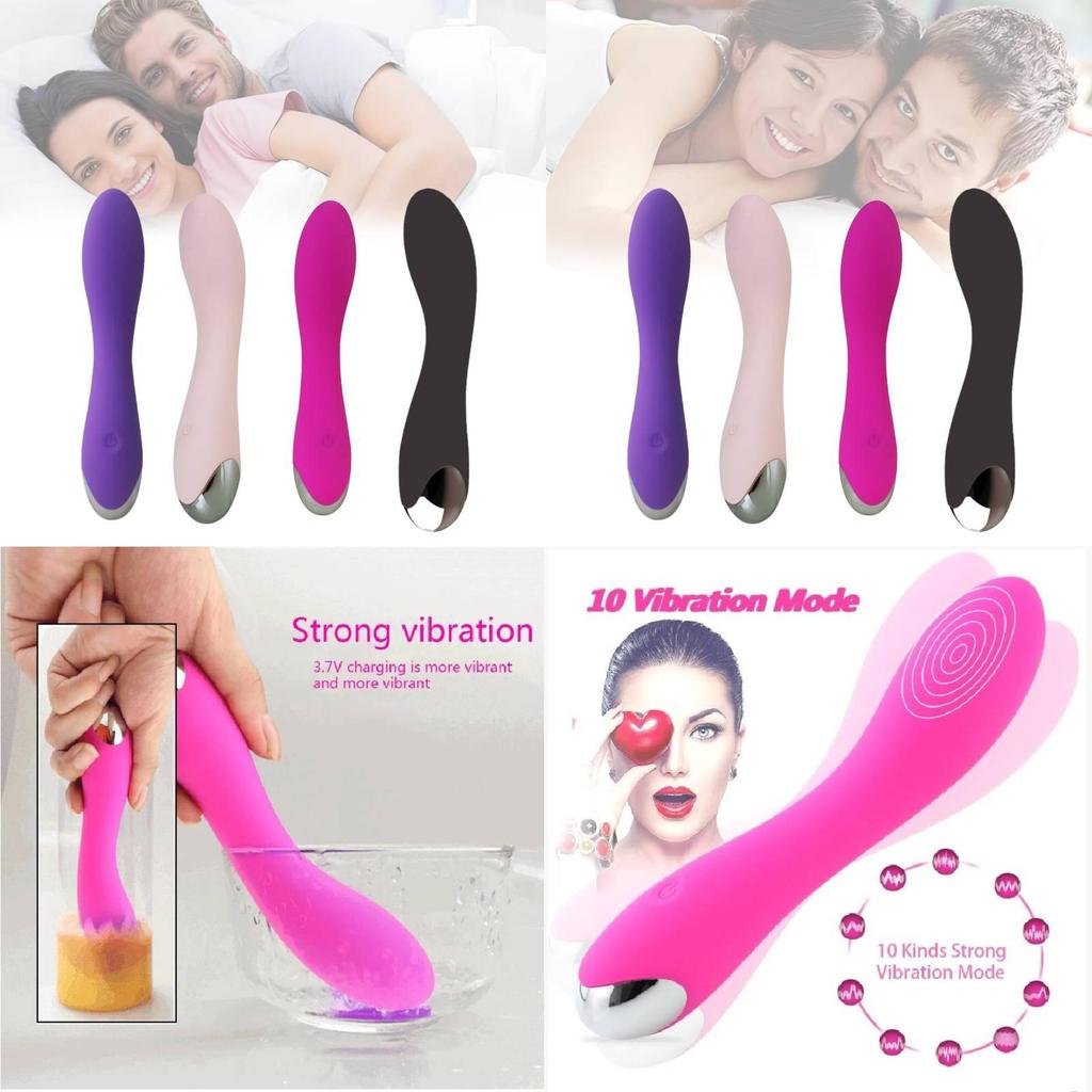 Fingerprint Vibration Massager For Women 20 Modes Silicone Quiet Adult Toy