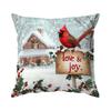 45X45Cm Vintage Red Bishop Christmas Pillowcase Bedroom Cushion Cover 100% Polyester Living Room Cushion Pillowcase Home Decor