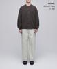 Musinsa Standard Relaxed Ribbed Round Neck Cardigan [Heather Brown]