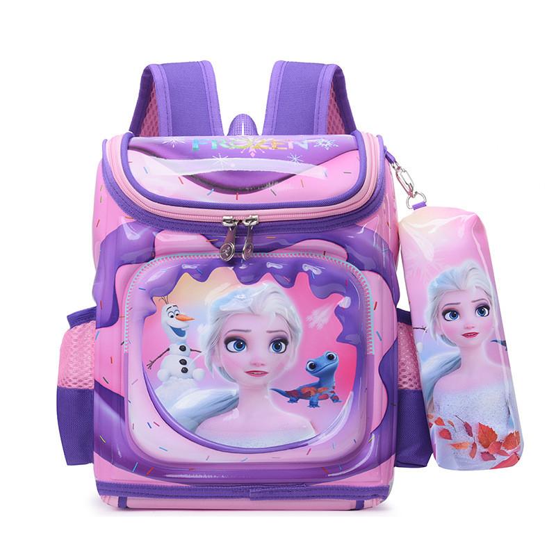 Spiderman Melody Sofia Labubu Elsa Iron Man Backpack With Breathable Oxford Fabric For Boys And Girls