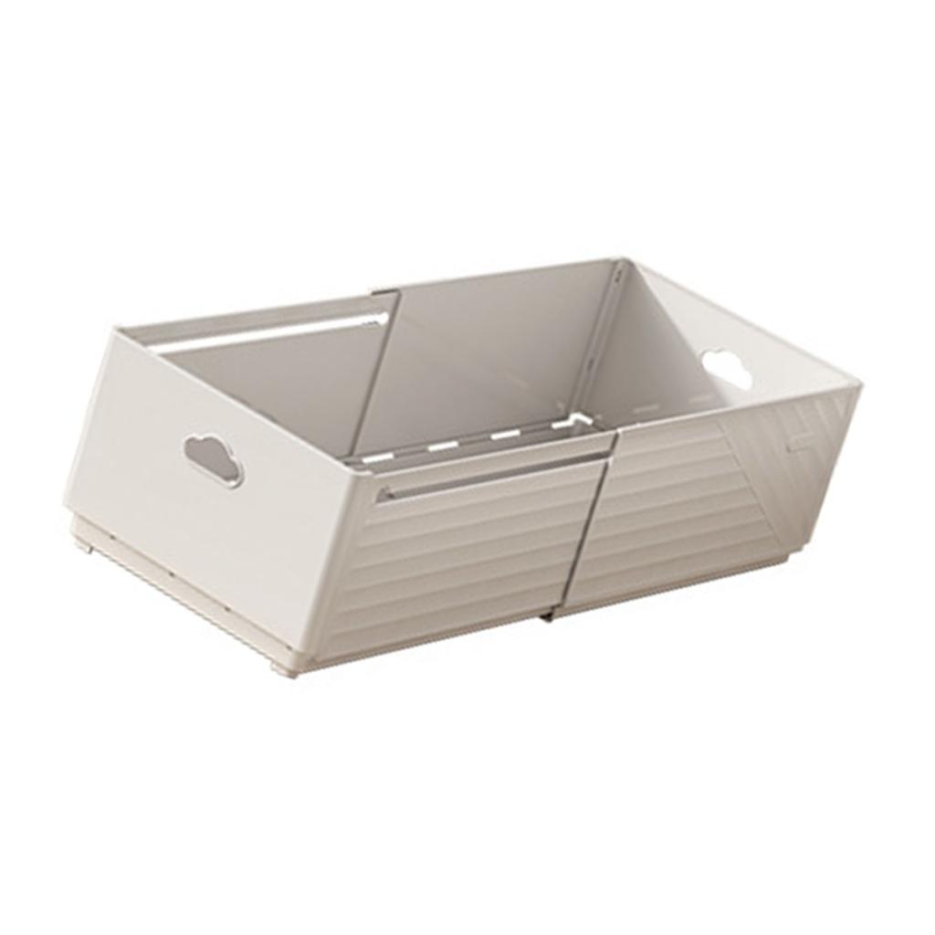 Expandable Storage Box Single Layer Rectangular Stackable Drawer Desktop Spice Organizer for Kitchen Living Room