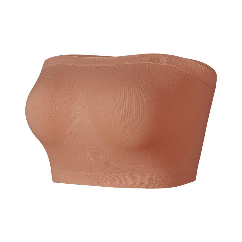 Strapless One-Shoulder Bandeau Wrap Chest Binder Bra for Women – Shockproof, Plus Size, Small Vest Lingerie