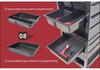 KingWin Hair Salon Storage Trolley: Drawer-Type Cart for Hairdressing Tools
