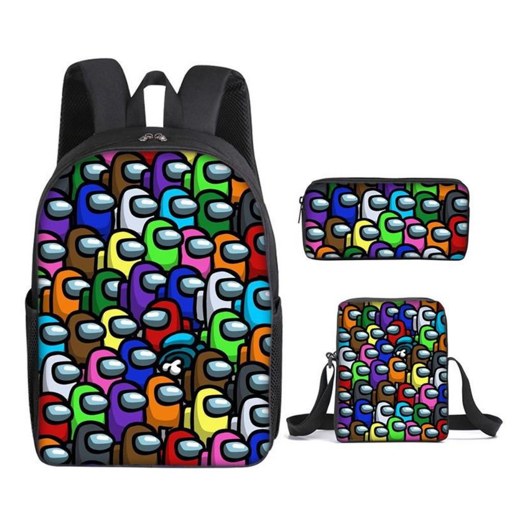 Among Us Middle School Student School Bag Cartoon School Bag Children's Backpack Backpack Satchel Moving