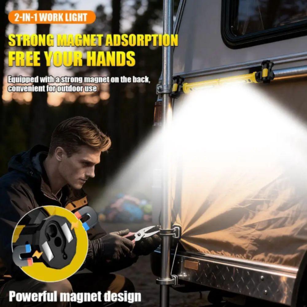 Magnetic Base Magnetic Car Repair Light Rechargeable Battery LED Work Lights Emergency Lighting