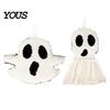 Halloween Plush Ghost Decor Hanging Ornament, Cute Spooky Tabletop Decoration for Home Figurine, Holiday Atmosphere Props, Funny Party Supplies