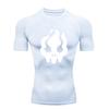 Men's Sports T-shirt Training Fitness Compression Workout  Rashgaacrd Tops Short Sleeve Sweat Absorbing Tight Fit Moisture-Wicking Fashion