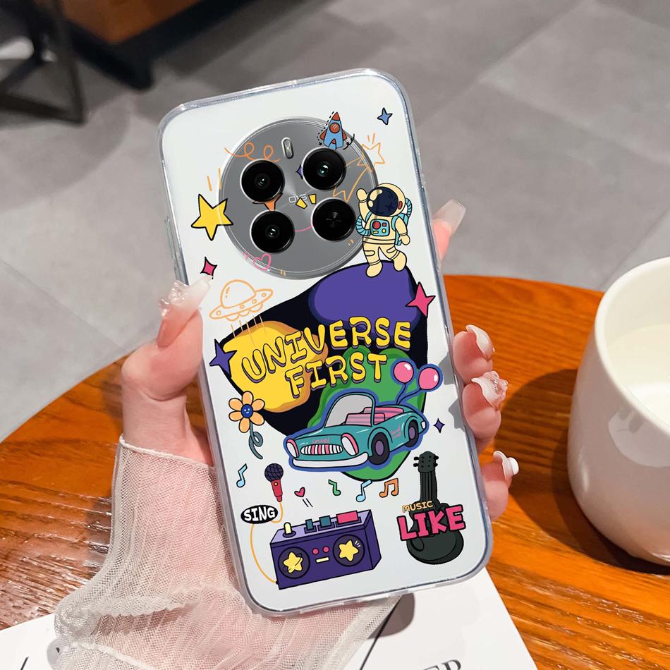 For Oppo Realme 12 Pro Plus Case For Realme12 4G 5G Phone Cover Cute Anime Transparent Soft Slim Protective Bumper Funda Coque