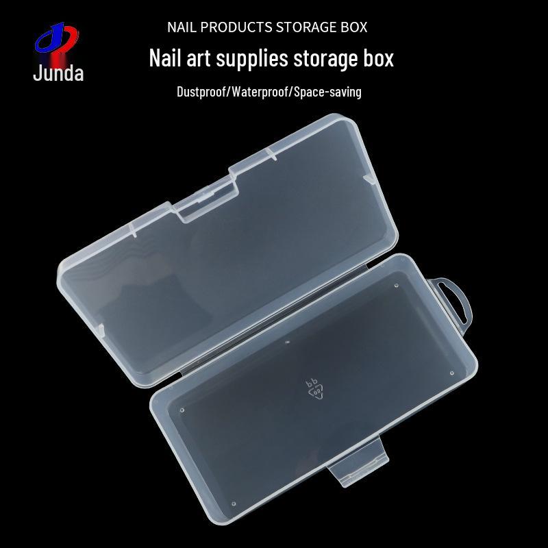 Rectangular Plastic Desktop Organizer: Nail Art, Cosmetic & Stationery Storage Box