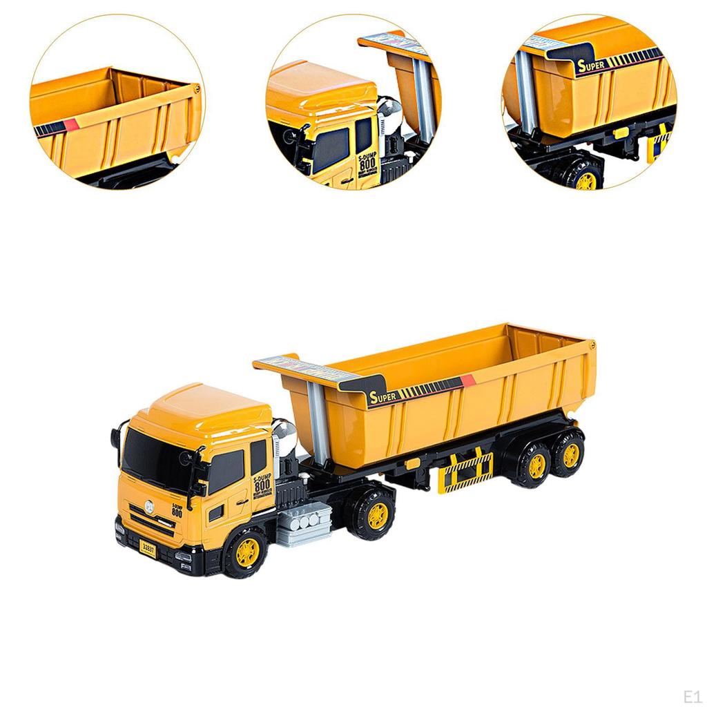 Dump Truck Toy Transport Vehicle Realistic Educational Engineering Push and Go for