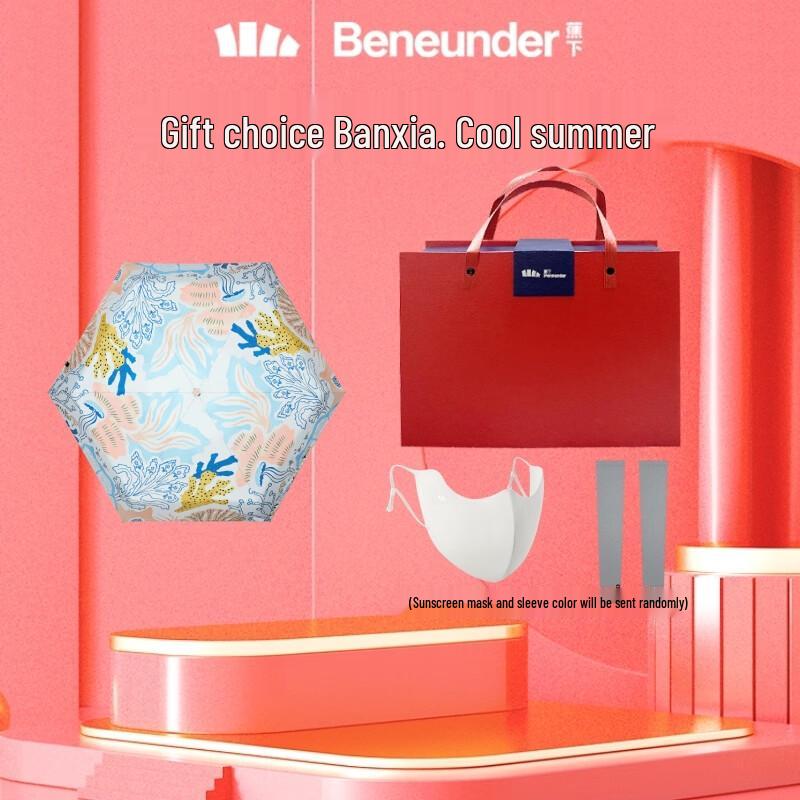 

Bananaunder Floral UV Protection Five-Fold Parasol BM65224