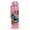 1PC Cross Rose Butterfly Faith Pattern 750ml Color Plastic Sports Water Bottle Leakproof Flip Straw Lid Suitable for Sports Office Home Use