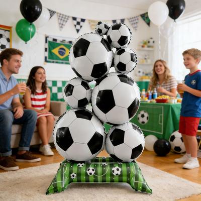 Fußballballons Extra Großer Aufblasbarer Fußballballon für Partydekorationen Fußball Geburtstag Spieltag Feier Innen Außen Foto Hintergrund