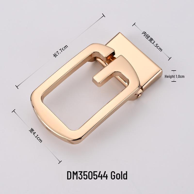 Men's Casual Leather Belt with Smooth Alloy G Buckle & Hole Punch Design