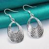 925 Sterling Silver Flower Earrings, Fashion Jewelry