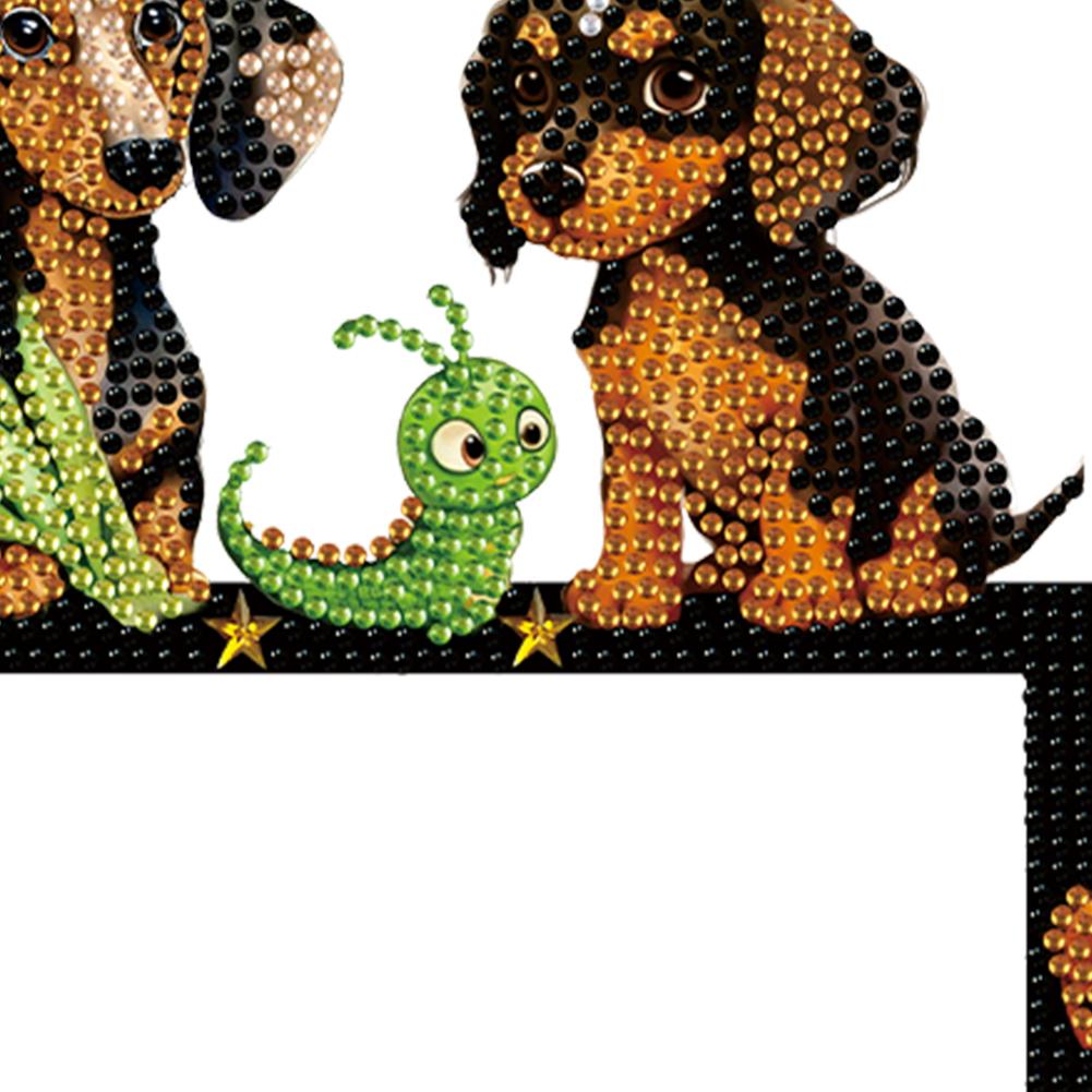 Dachshund Diamond Painting kit Door Corner Sign Dog 5D DIY Diamond Paintings Art Door Right Angle Sign Wooden Door Topper