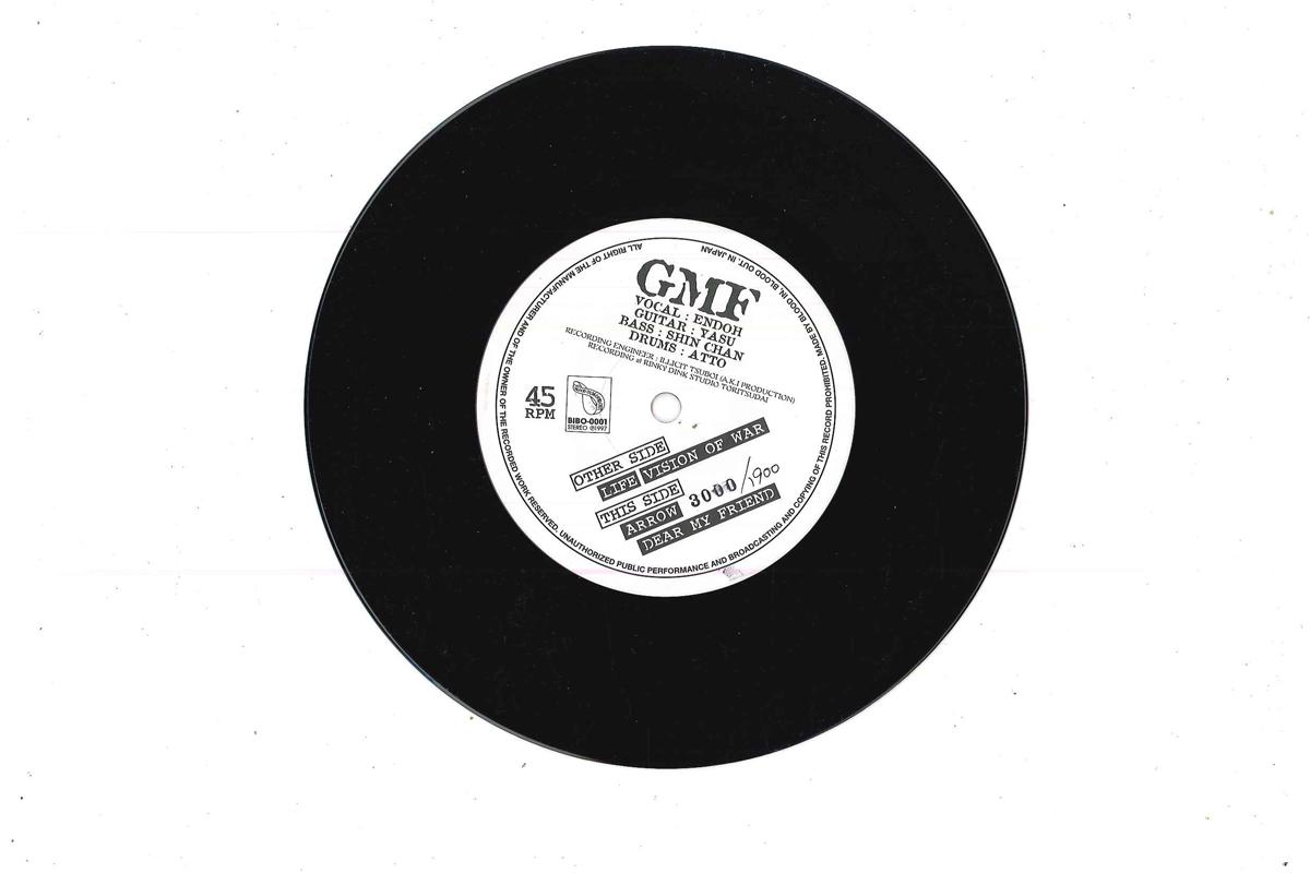

7inch Record GMF - Life BIBO0001 BLOOD IN BLOOD 1997 Japan Japanese Pop/Rock Used