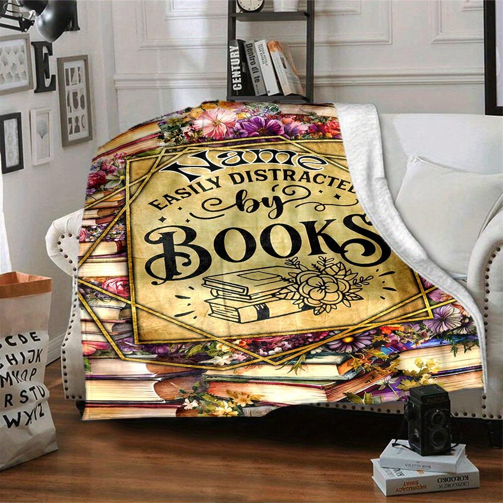 Love Of Reading Customize Your Name Blanket Warm Comfortable And Soft Blankets Are Suitable For Home Lunch Break Blanket Office Sofa Sofa Gift To
