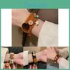 Snuggly Bracelet Bear For Women Elegant Plush Yarn And Wood Handmade Christmas Gift