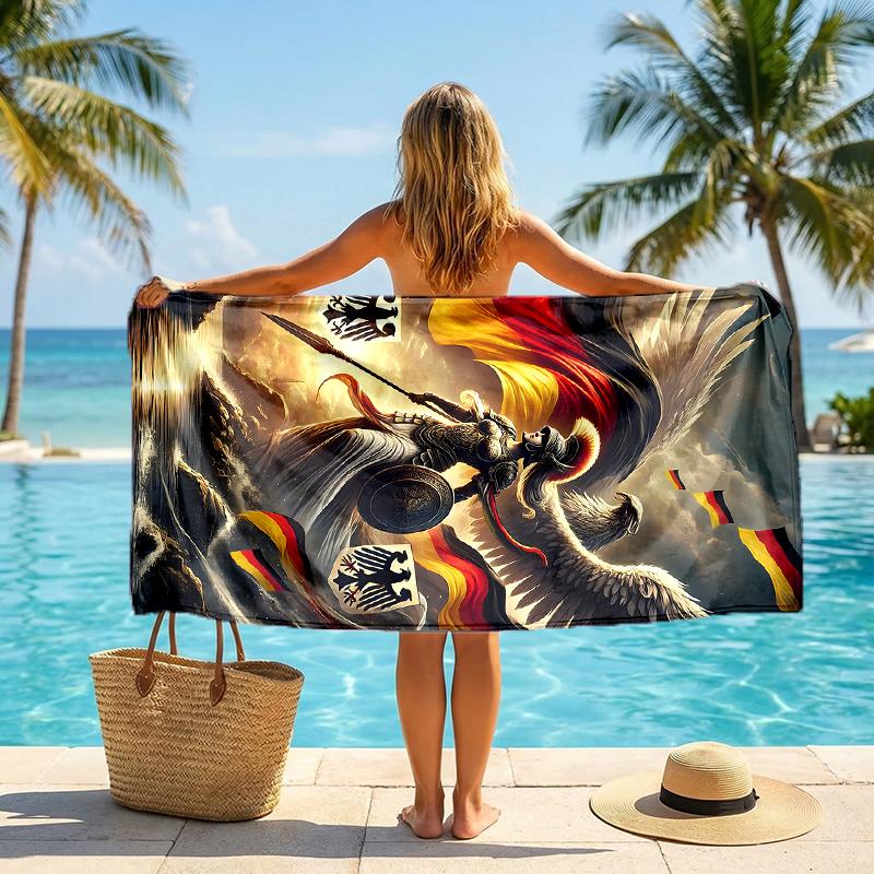 German Fashion Beach Towel: Ideal for Summer Adventures Soft, absorbent and quick drying suitable for swimming and bathing