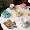 Set di tazze da caffè a forma di nuvola in ceramica Fiori Creativi Sottotazza Tazza Raffinate Tazze da Tè Pomeridiano per Ufficio Articoli per Bevande da Cucina Accessori per la Casa