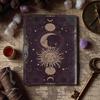 Sun & Moon Leather Journal: Vintage Spell Book of Shadows Grimoire