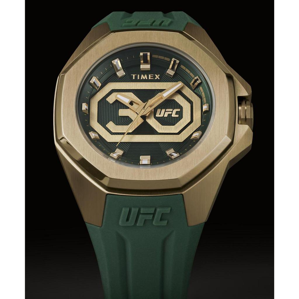 TIMEX UFC Watch Quartz 10 ATM Water Resistant Plastic Green Dial TW2V90100 Men's