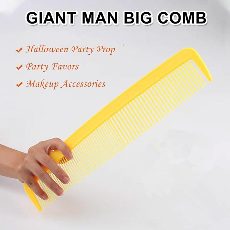 Extra Large Clown Hair Comb Prank Accessories for Women Professional Funny Brushes for Performances
