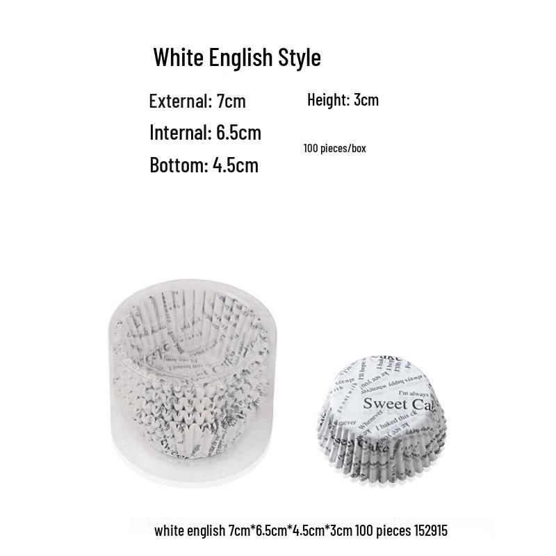 Heat-Resistant Crimped Cupcake Liners for Baking