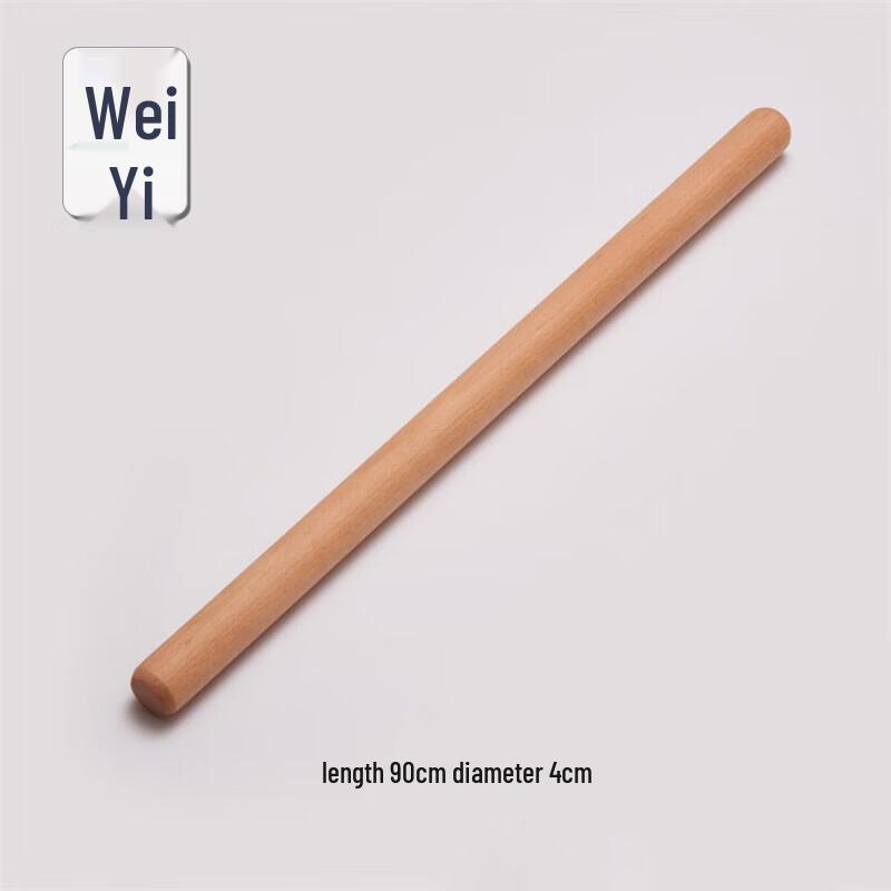 Solidny drewniany wałek do ciasta z drewna bukowego