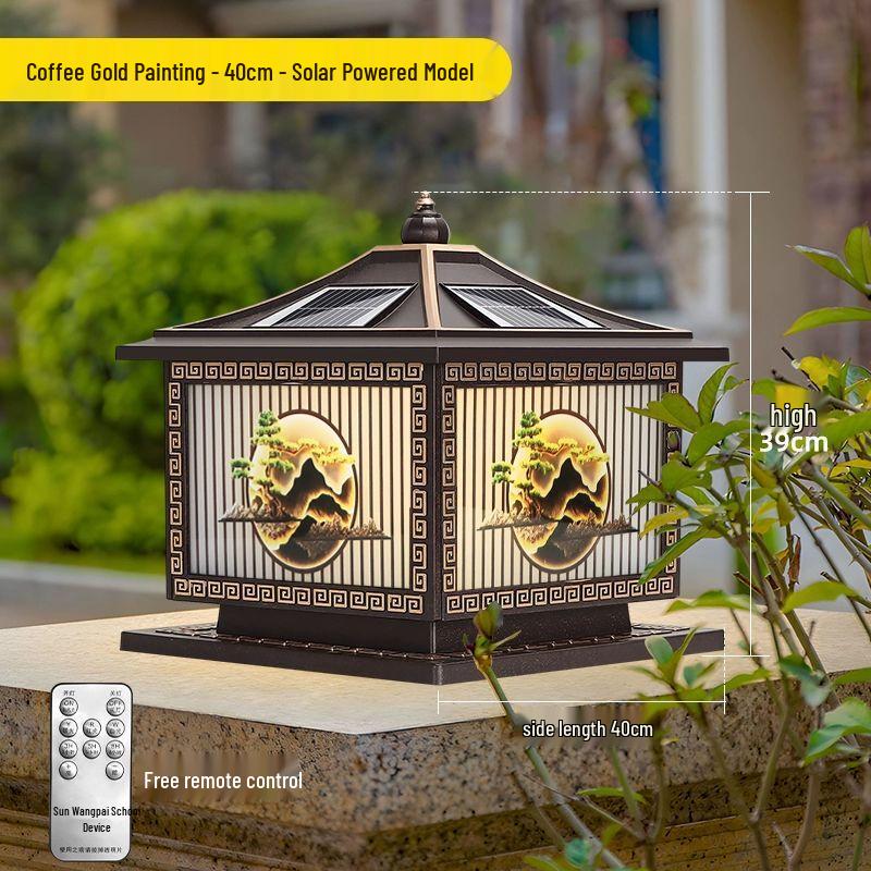 Outdoor Solar Pillar Light
