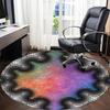 1pc Neonography Office Round Rug, Carpet for Office, Gaming, Lightweight Round Floor Mat yy260205033