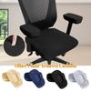 2pcs Elastic Nonslip Armrest Covers Heighten Sponge Velvet Arm Cover Washable Chair Slipcover for Elbows and Forearms Support